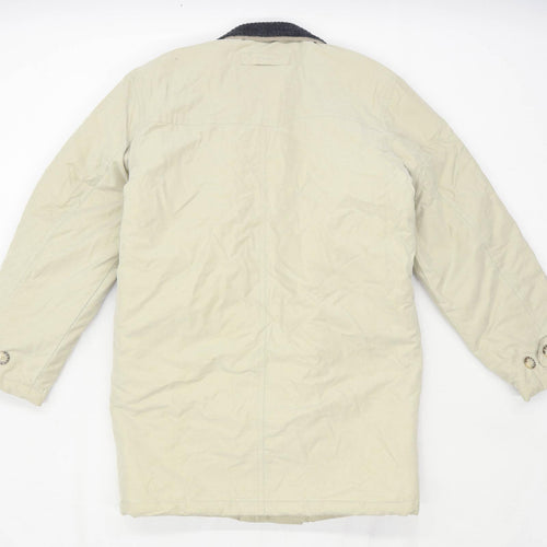 Aldon Mens Size S Cotton Blend Beige Midweight Coat