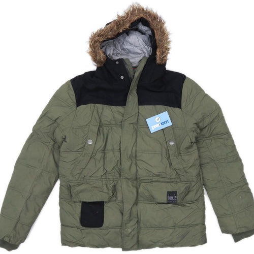 DBLE Mesh Mens Size M Green Parka