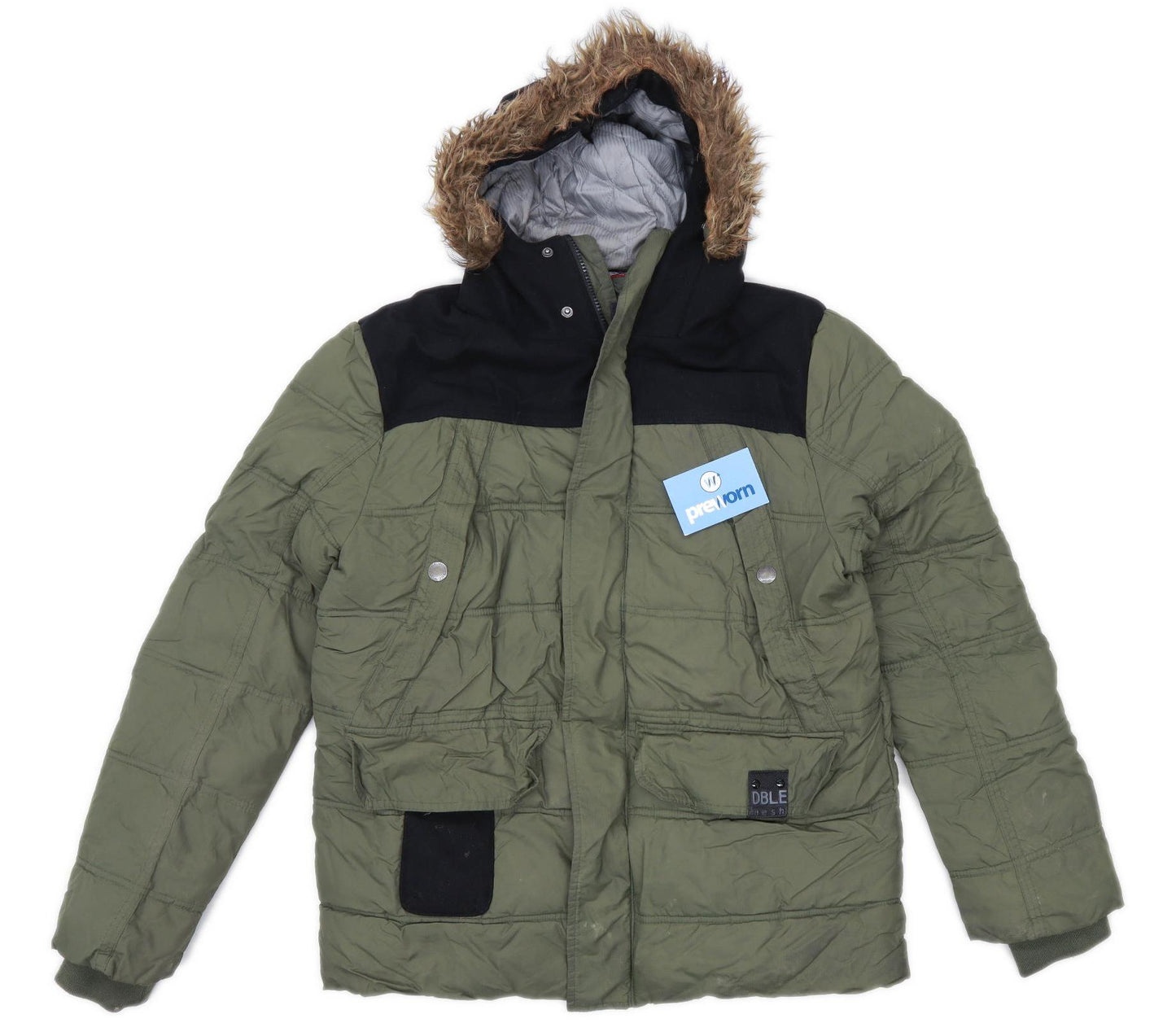 DBLE Mesh Mens Size M Green Parka