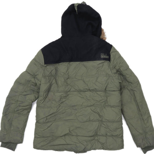 DBLE Mesh Mens Size M Green Parka