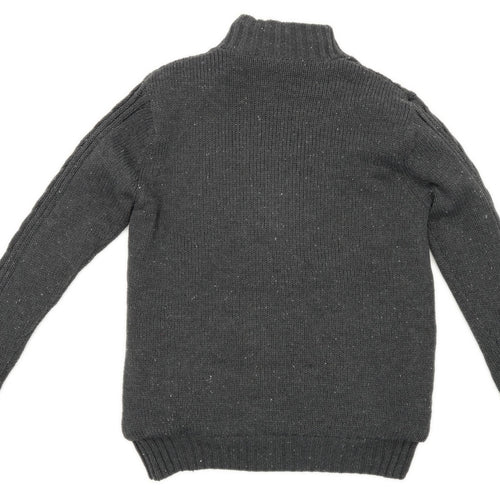 Livergy Mens Size L Grey Fleece Lining Jacket