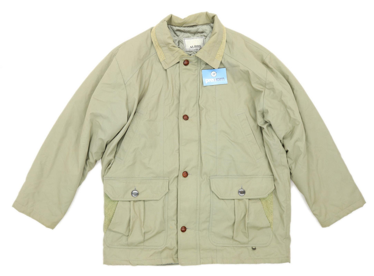 Aldon Mens Size XL Green Midweight Coat