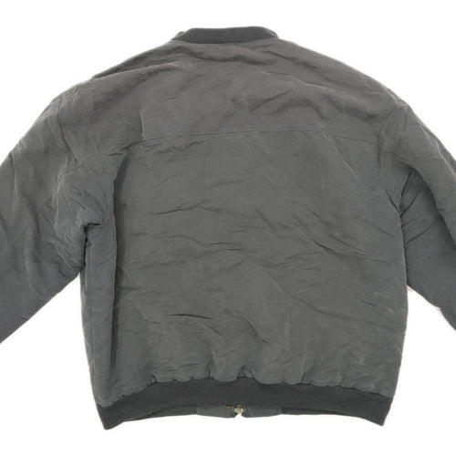 Savantini Mens Size XL Modal Blend Grey Midweight Jacket