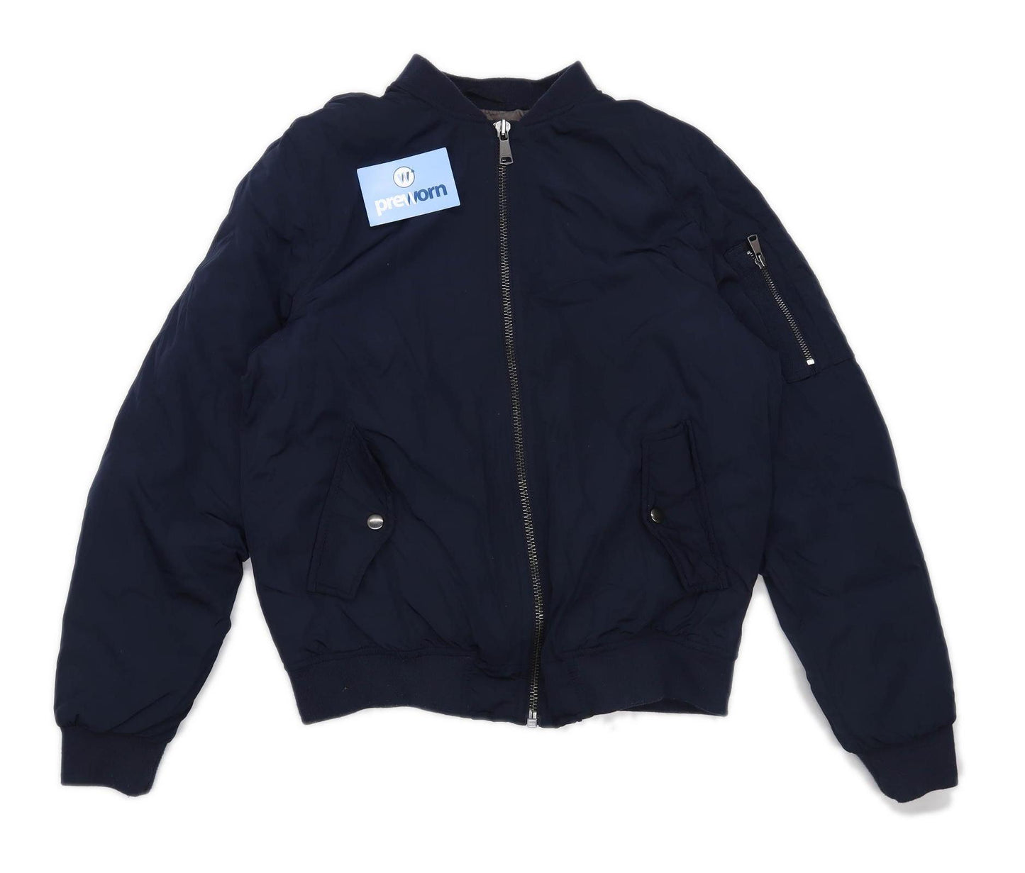 Cubus Mens Size S Blue Midweight Bomber Jacket