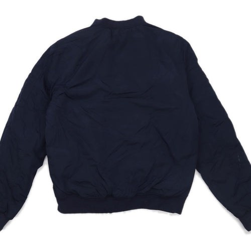 Cubus Mens Size S Blue Midweight Bomber Jacket