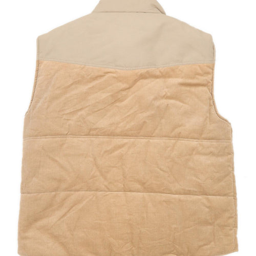 Baum Country Mens Size XL Cotton Blend Beige Gilet