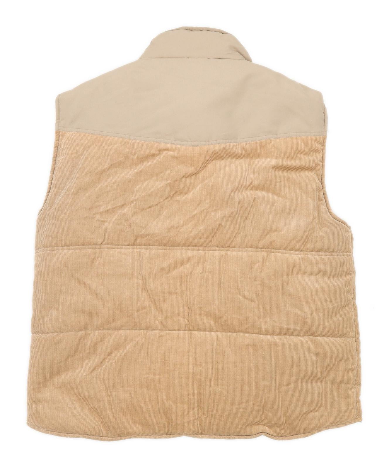 Baum Country Mens Size XL Cotton Blend Beige Gilet