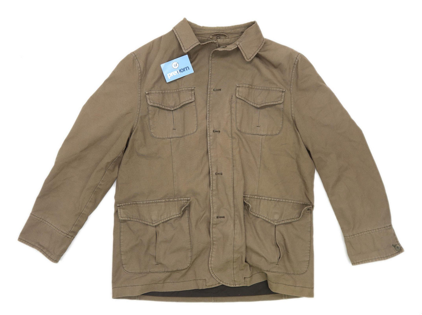 TCM Mens Size L Cotton Beige Coat