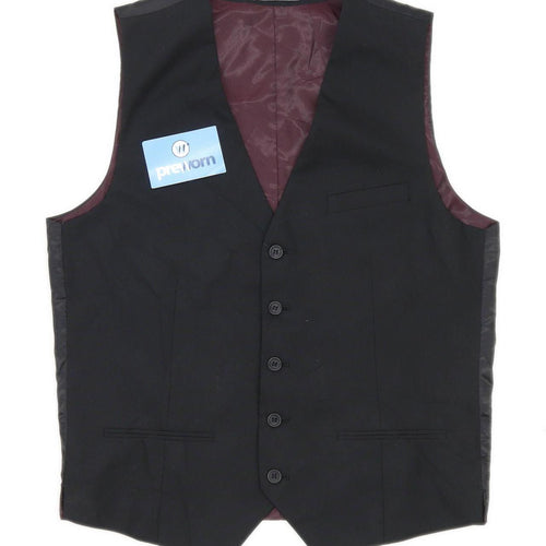 Primark Mens Size M Black Waistcoat