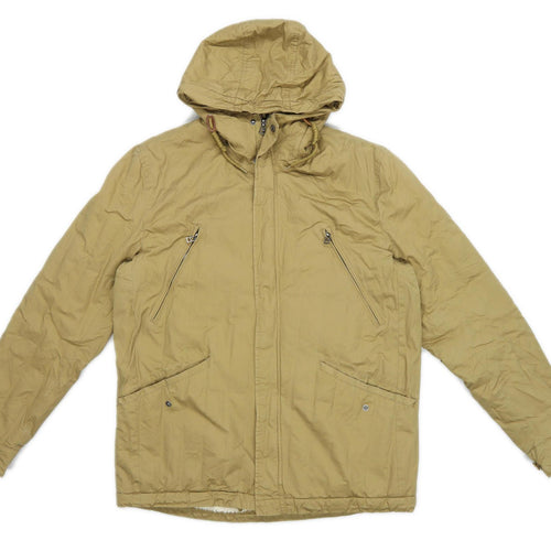 Primark Mens Size M Cotton Blend Brown Coat