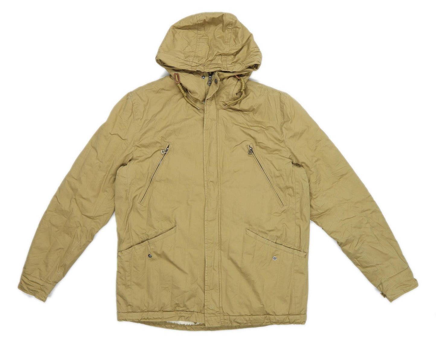 Primark Mens Size M Cotton Blend Brown Coat