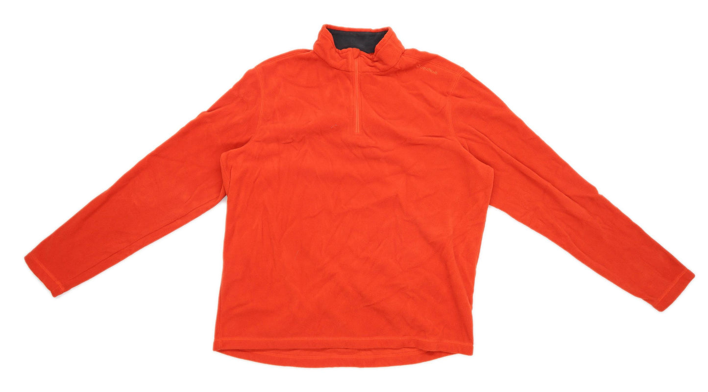 Quechua Mens Size XL Fleece Red Jacket