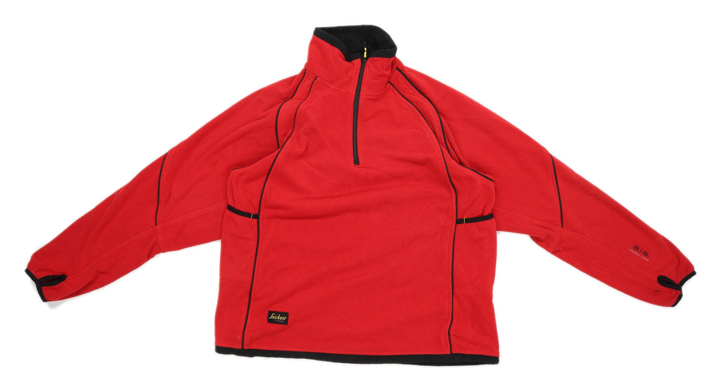 Snickers Mens Size M Fleece Red Jacket