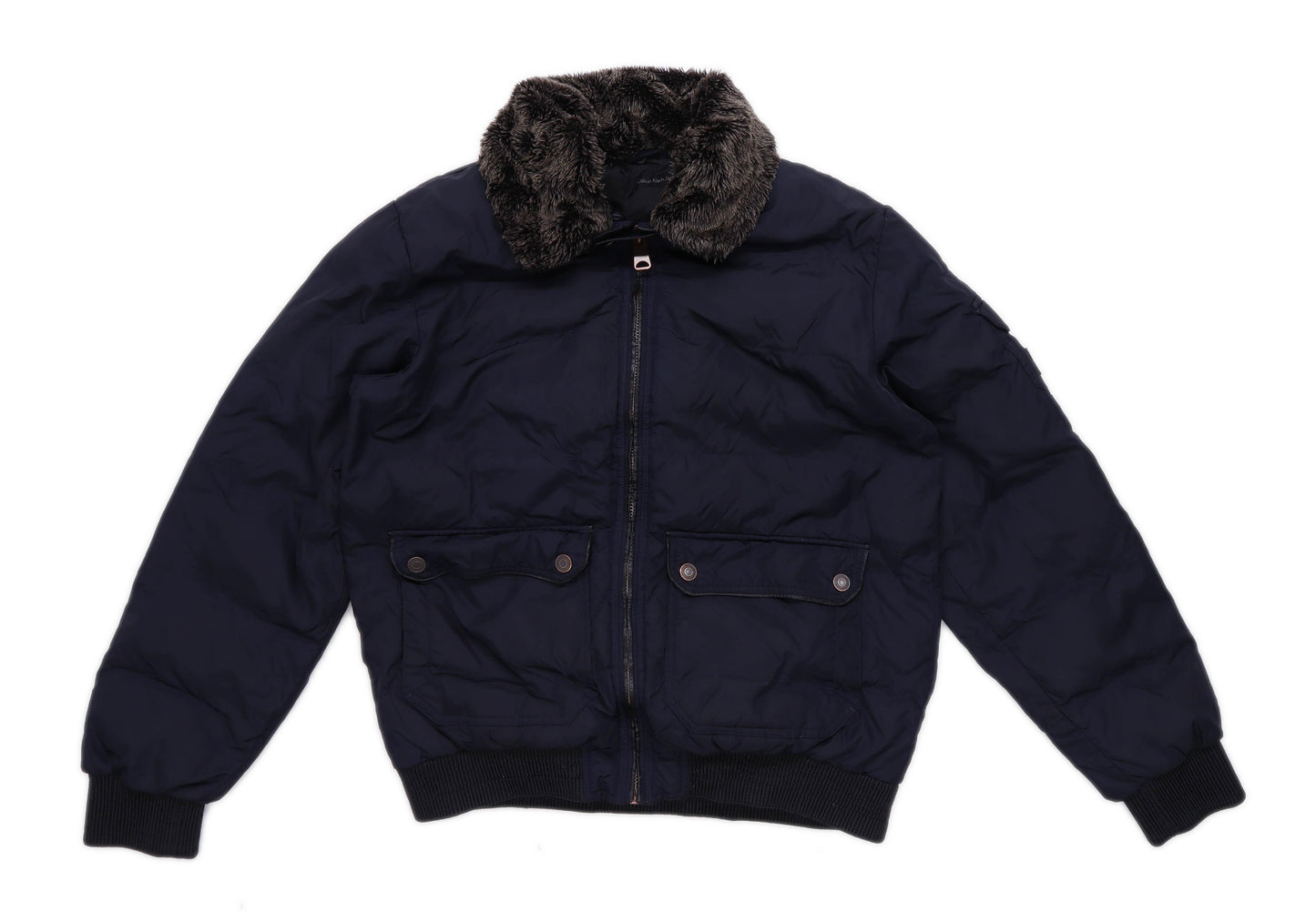 Calvin Klein Mens Size XL Blue Bomber Jacket