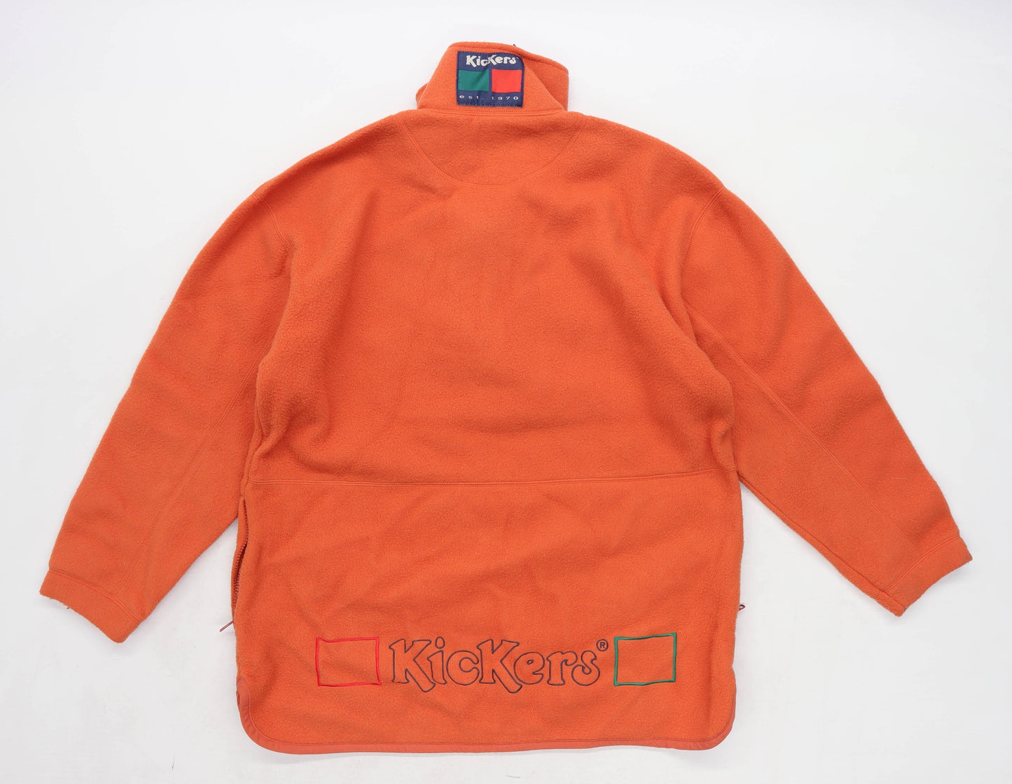 Kickers Mens Size S Fleece Orange Jacket