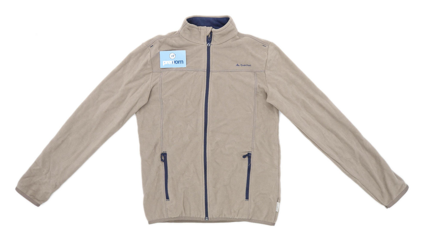 Quechua Mens Size S Fleece Cream Jacket