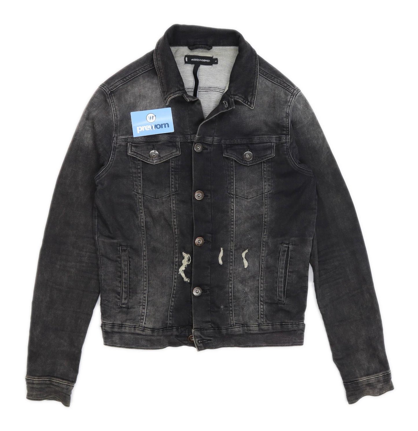 Ashes to DVST Mens Size S Denim Black Jacket