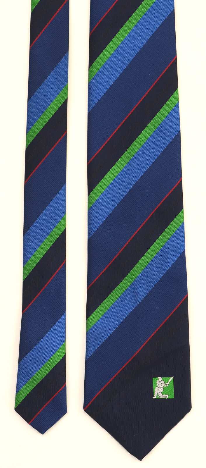 Britannic Assurance Tie Rack Mens Blue Cricket Classic Fit Tie