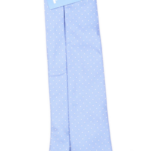 Cedarwood State Mens Blue Spotted 100% Silk Classic Fit Tie