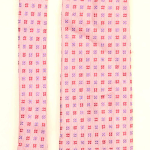 Howick Mens Pink Square 100% Silk Wide Fit Tie