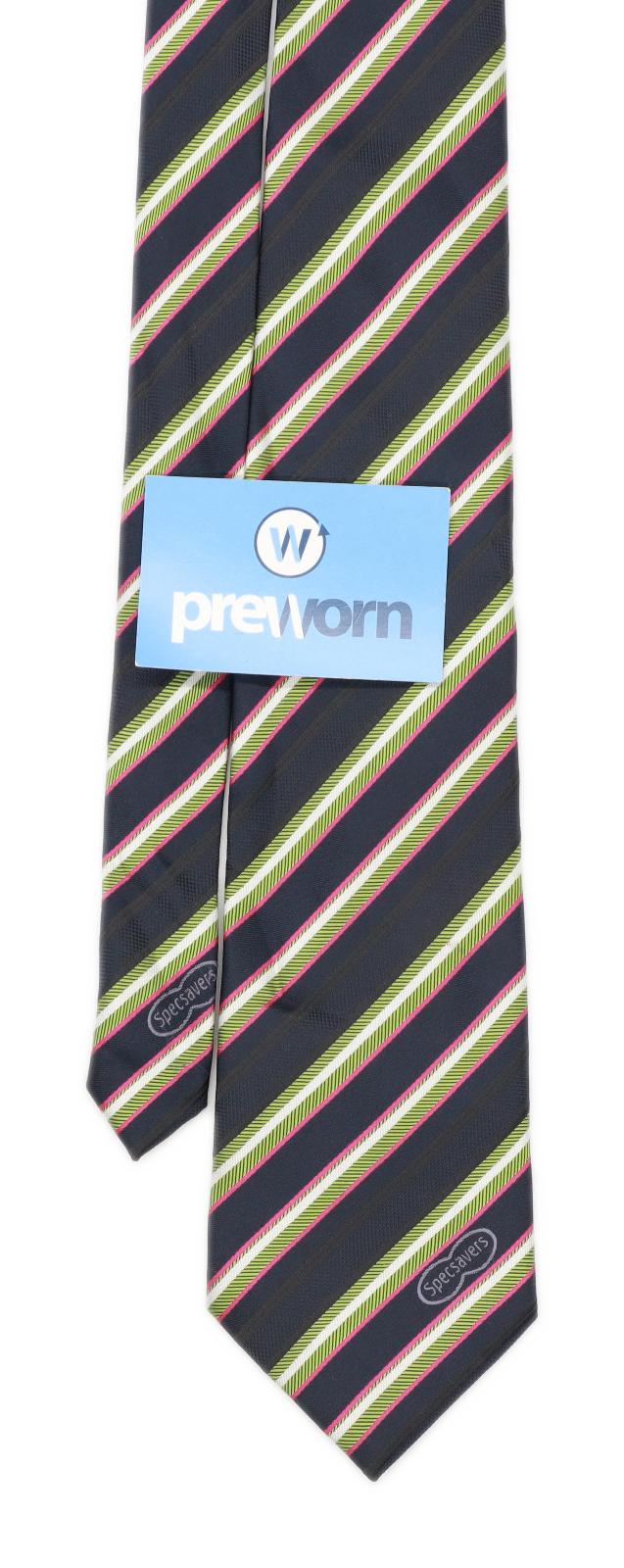 Specsavers iWear Mens Blue Striped Wide Fit Tie