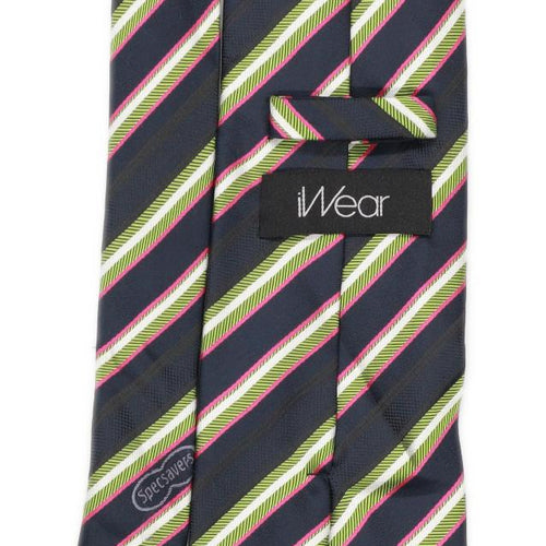 Specsavers iWear Mens Blue Striped Wide Fit Tie