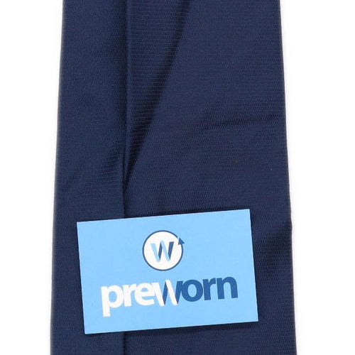 Mario Dessuti Mens Blue 100% Silk Wide Fit Tie