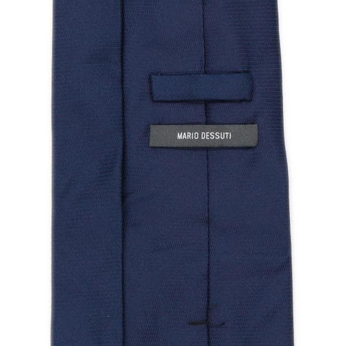 Mario Dessuti Mens Blue 100% Silk Wide Fit Tie