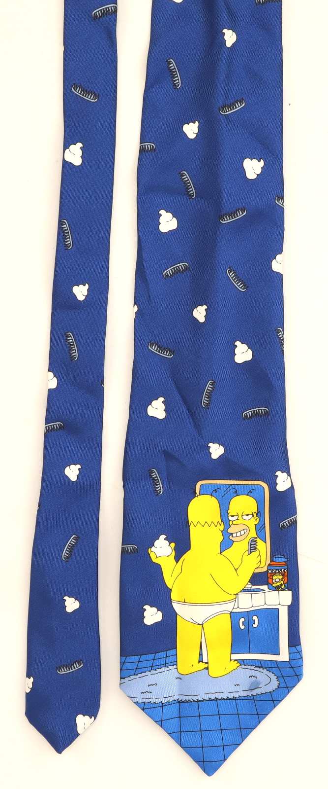 Homer Simpson C&A Mens Blue Character Wide Fit Tie