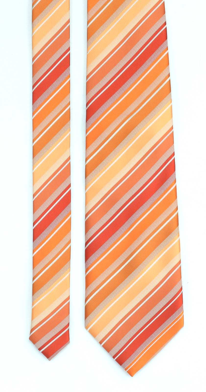Lloyd Attree & Smith Mens Orange Striped Wide Fit Tie