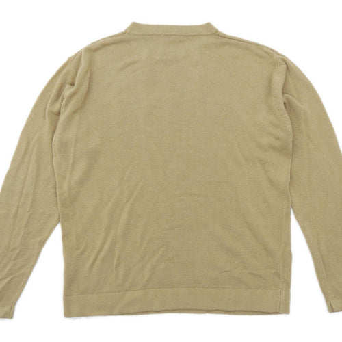 Richard Chang Mens Size L Beige Jumper