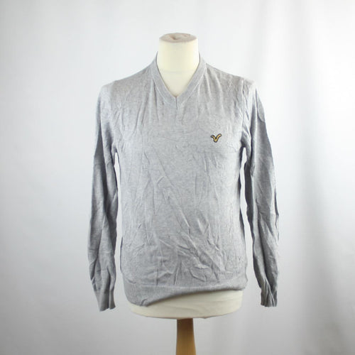 VOI Jeans Grey Cotton Mens Jumper Size M