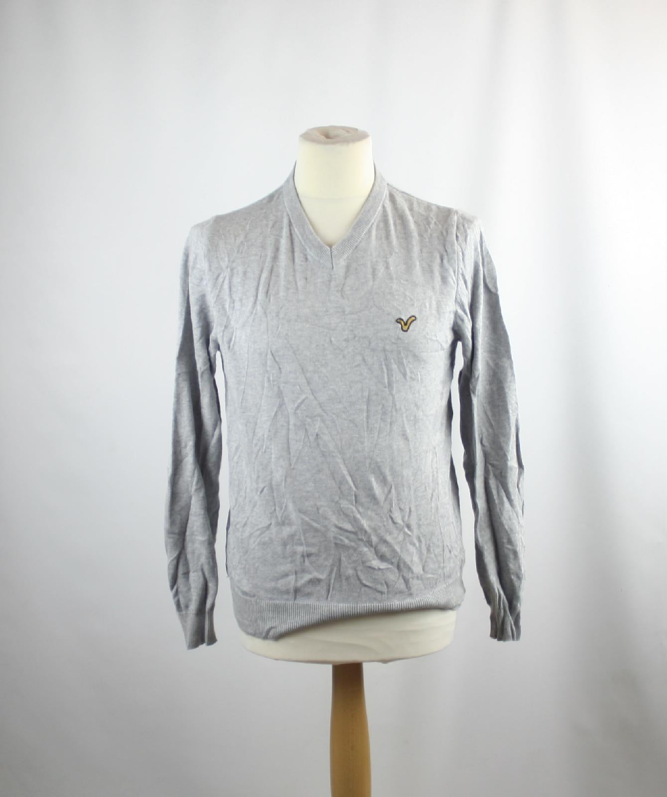 VOI Jeans Grey Cotton Mens Jumper Size M