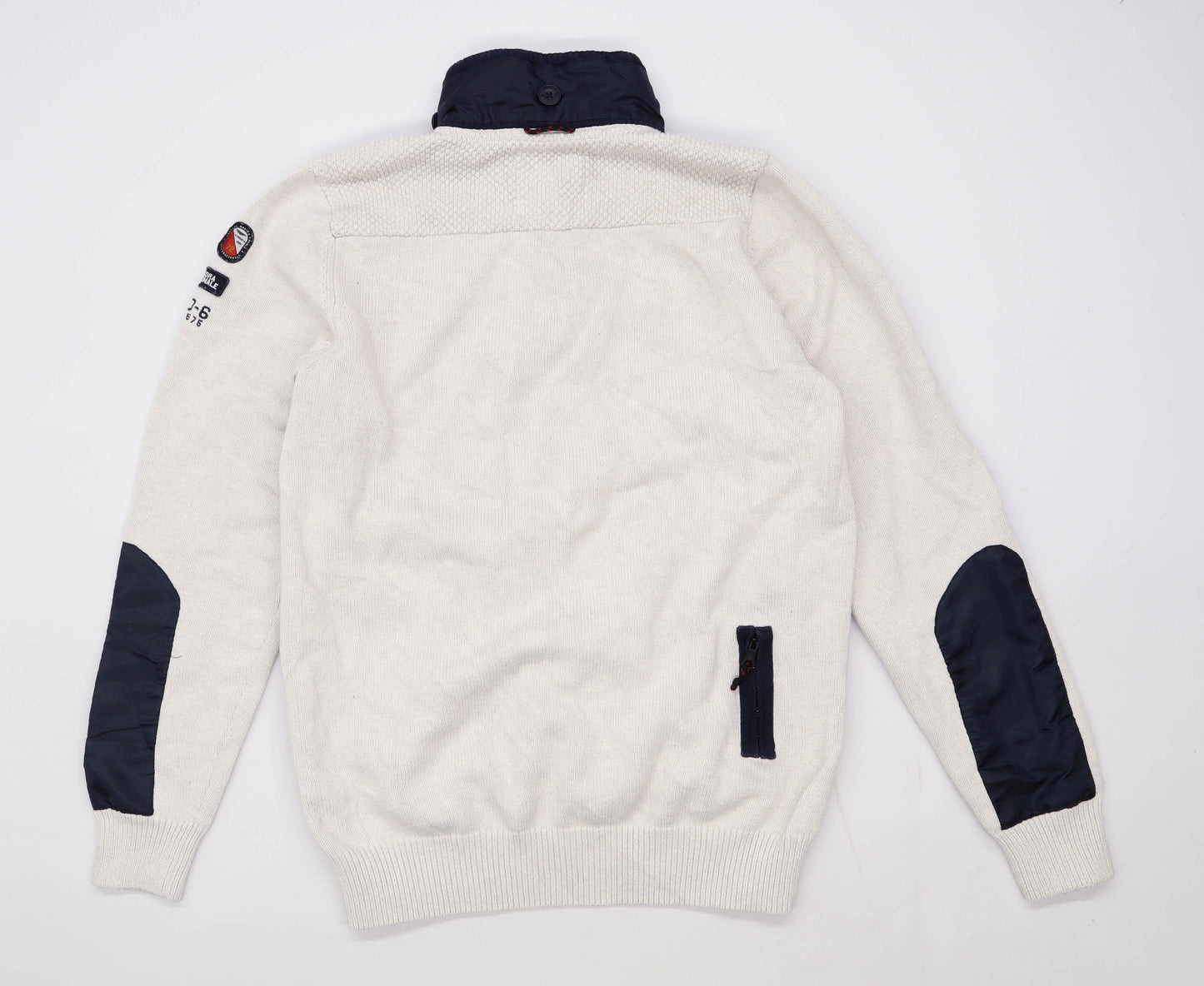 Stangata Mens Size M Cotton White Italian 1908 Jumper