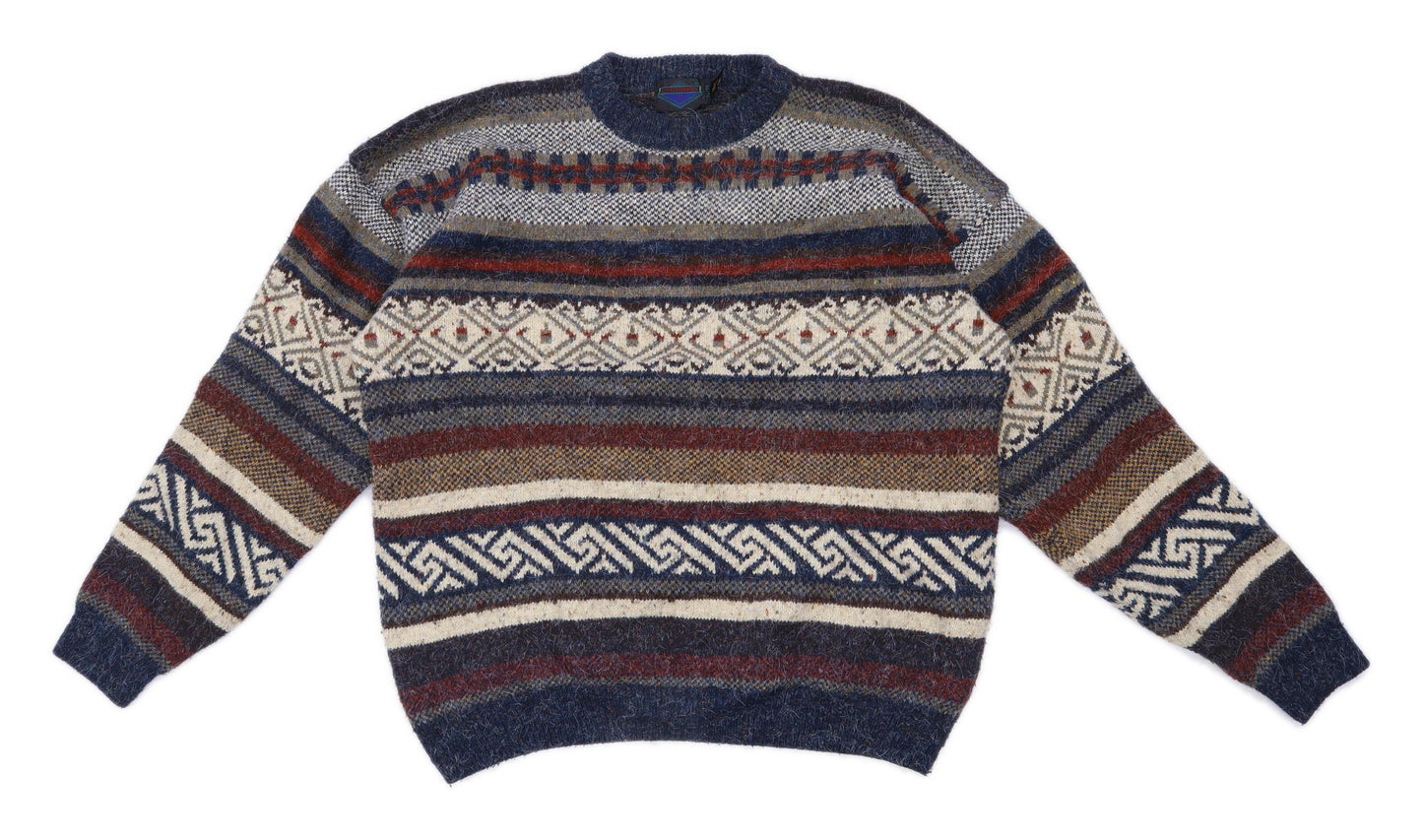 Etchings Mens Size XL Geometric Multi-Coloured Jumper
