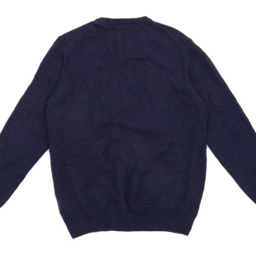 Morley Mens Size L Lambswool Blue Jumper