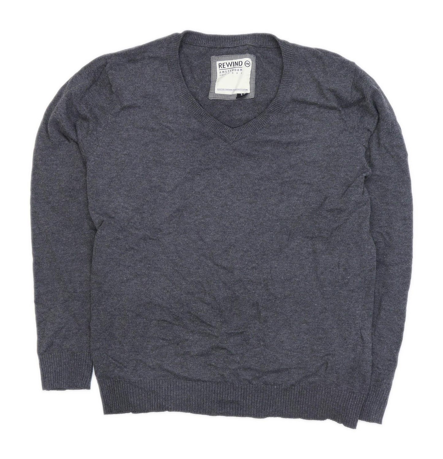 Rewind Mens Size M Grey Jumper