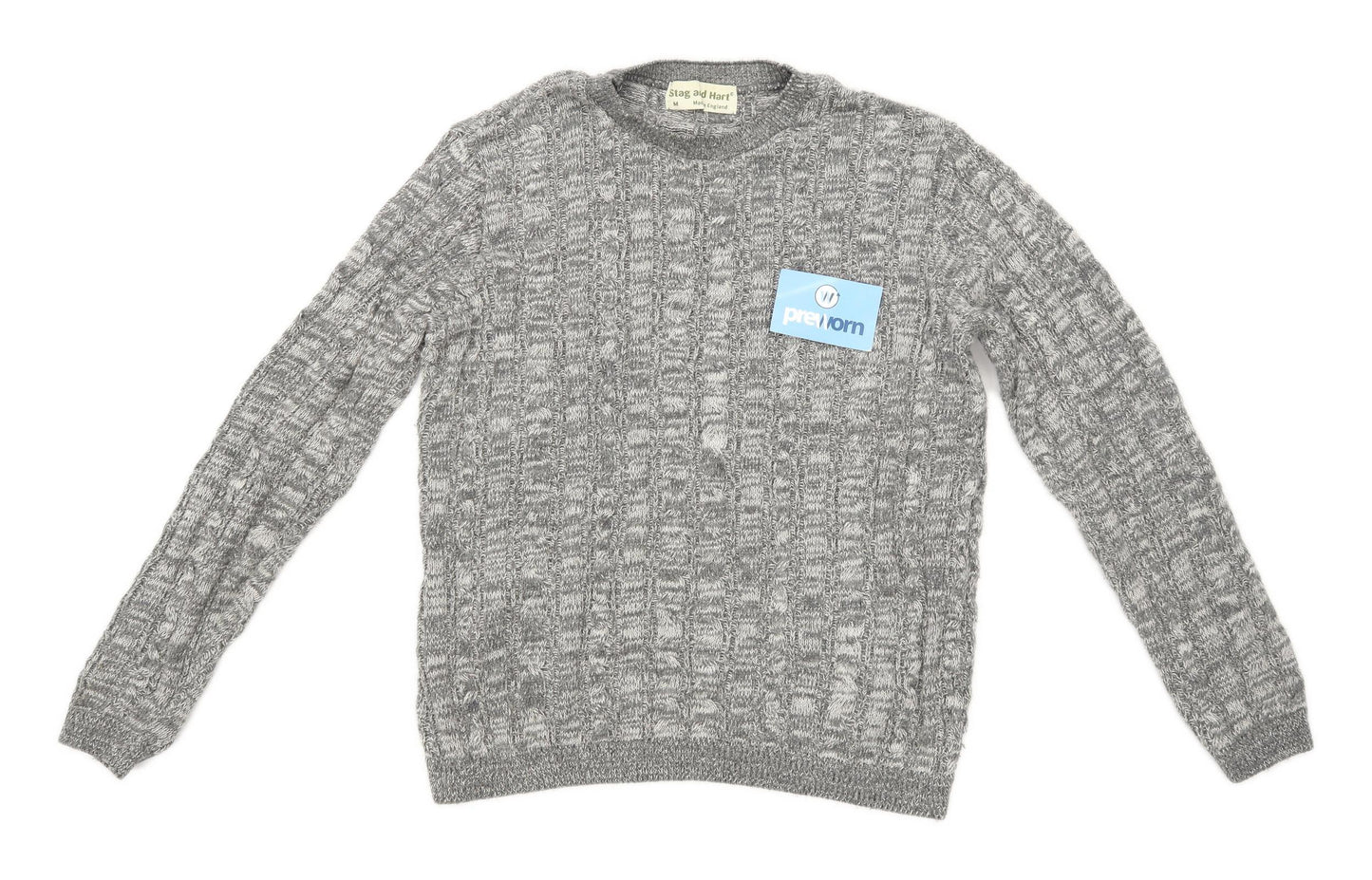 Stag & Hart Mens Size M Grey Jumper