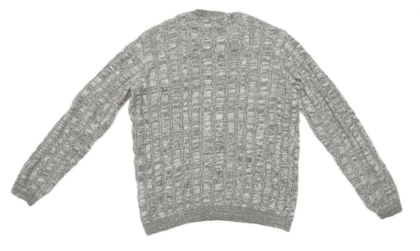 Stag & Hart Mens Size M Grey Jumper