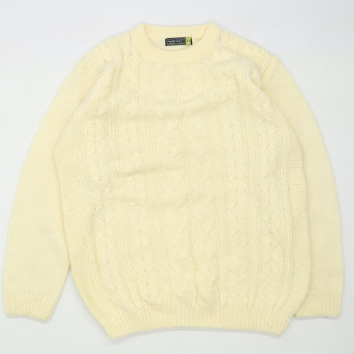 Hunter Scott Mens Size S-M Cream Jumper
