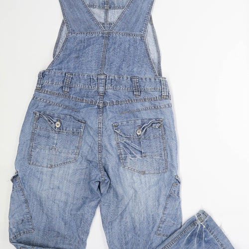Topman Mens Blue Denim Dungarees Size W30/L32