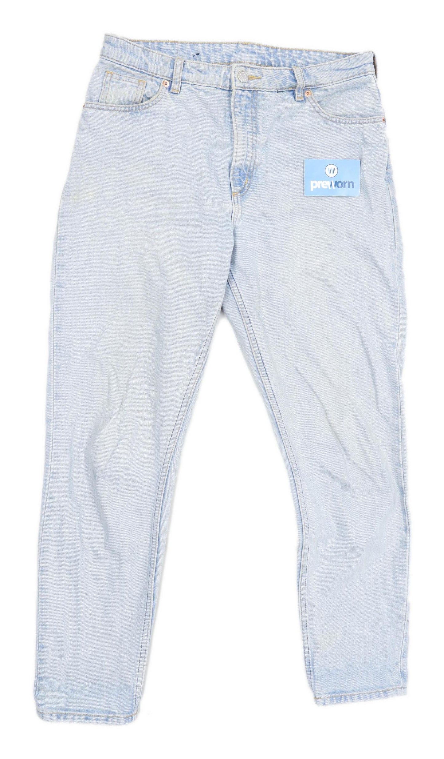 Monki Mens Blue Denim Jeans Size W32/L29