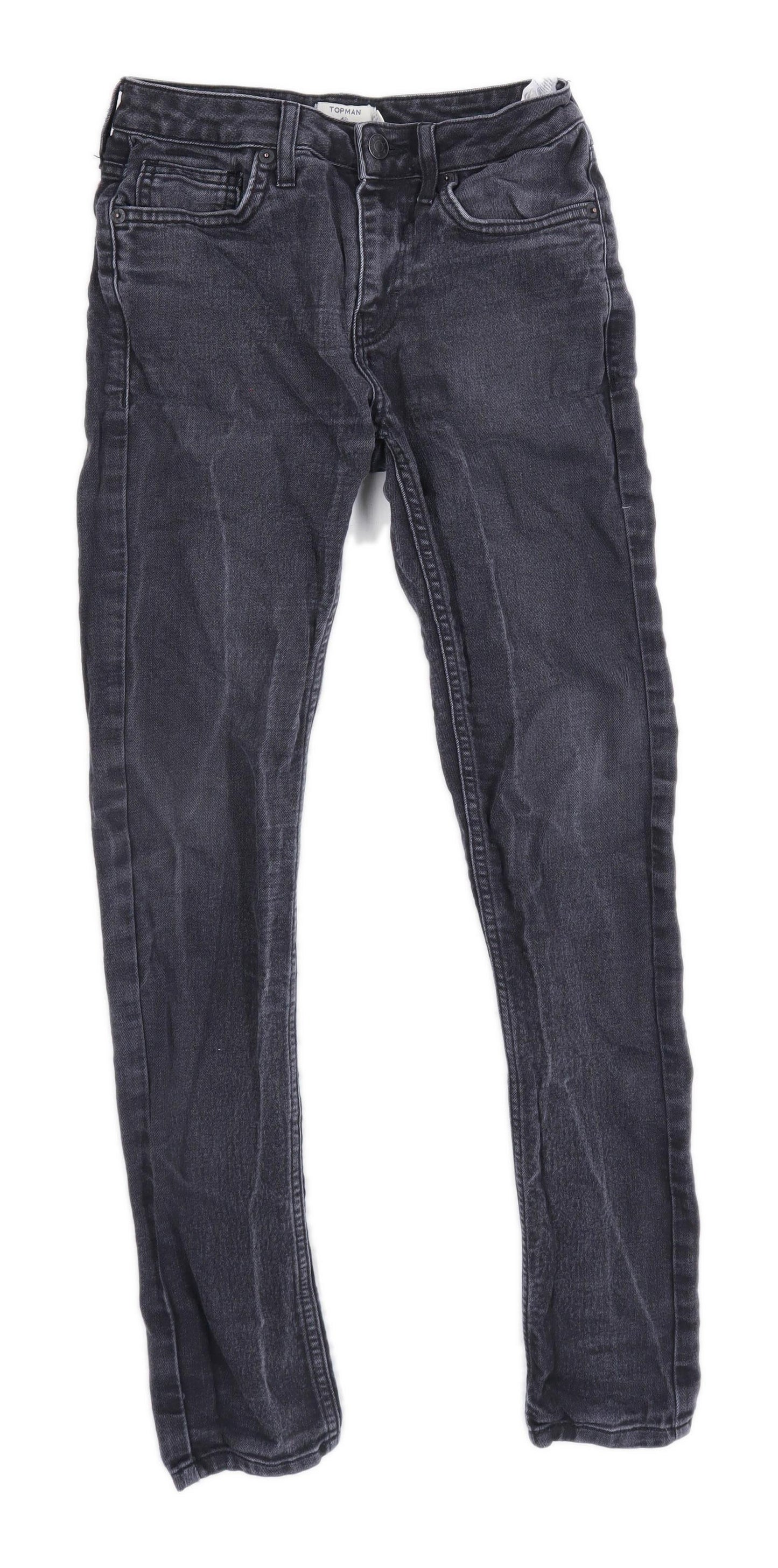 Topman Mens Grey Denim Jeans Size W28/L27