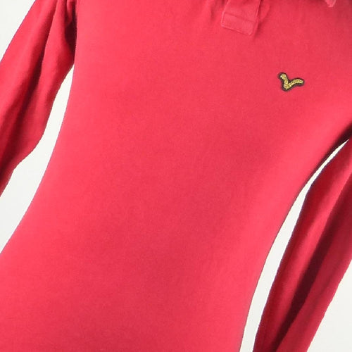 Voi Jeans Red Cotton Mens Polo Shirt Size S