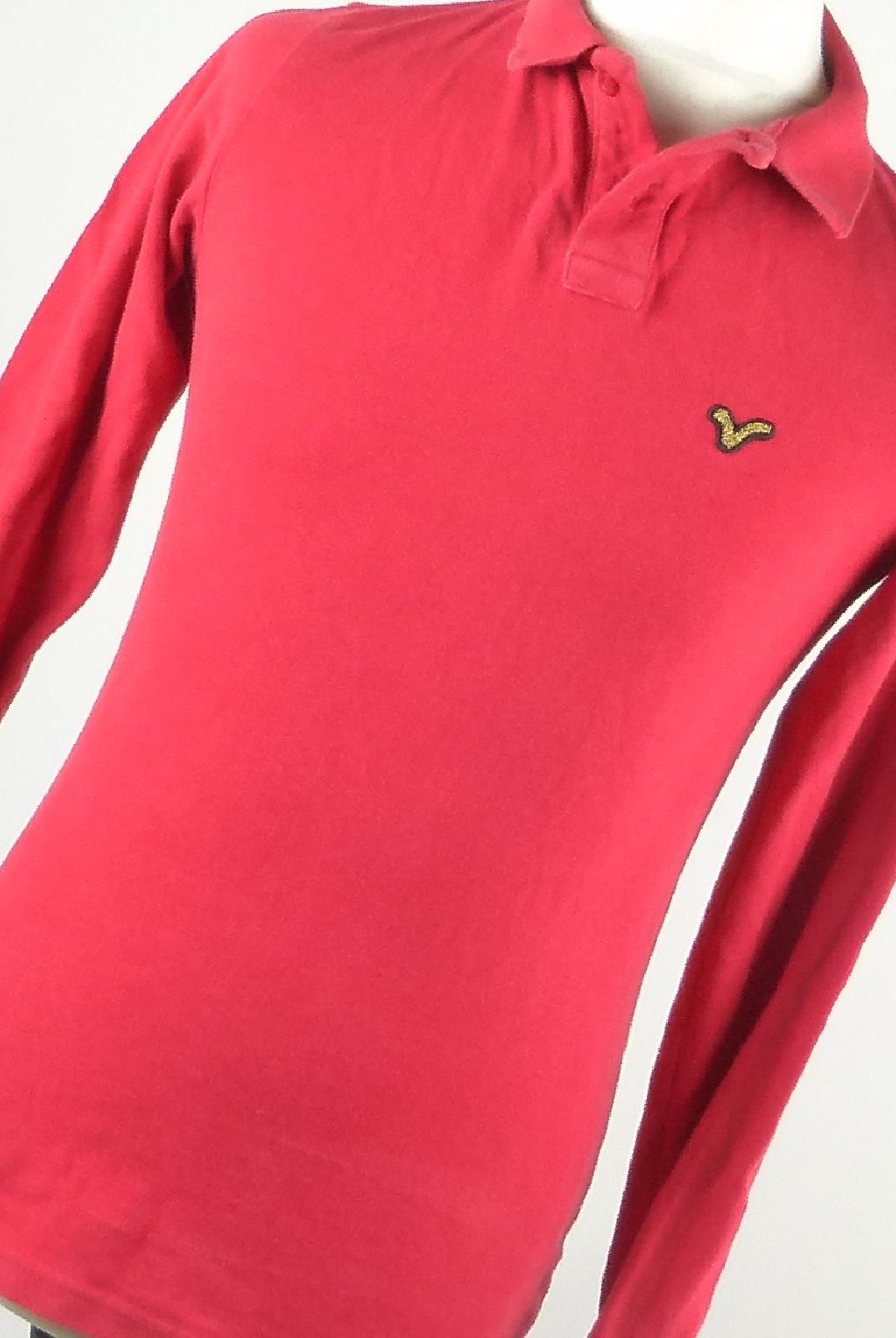 Voi Jeans Red Cotton Mens Polo Shirt Size S