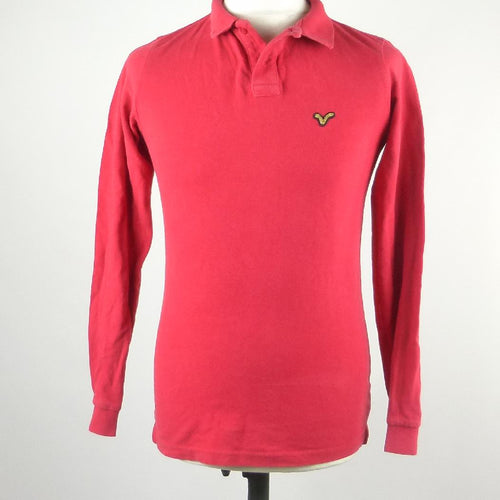 Voi Jeans Red Cotton Mens Polo Shirt Size S