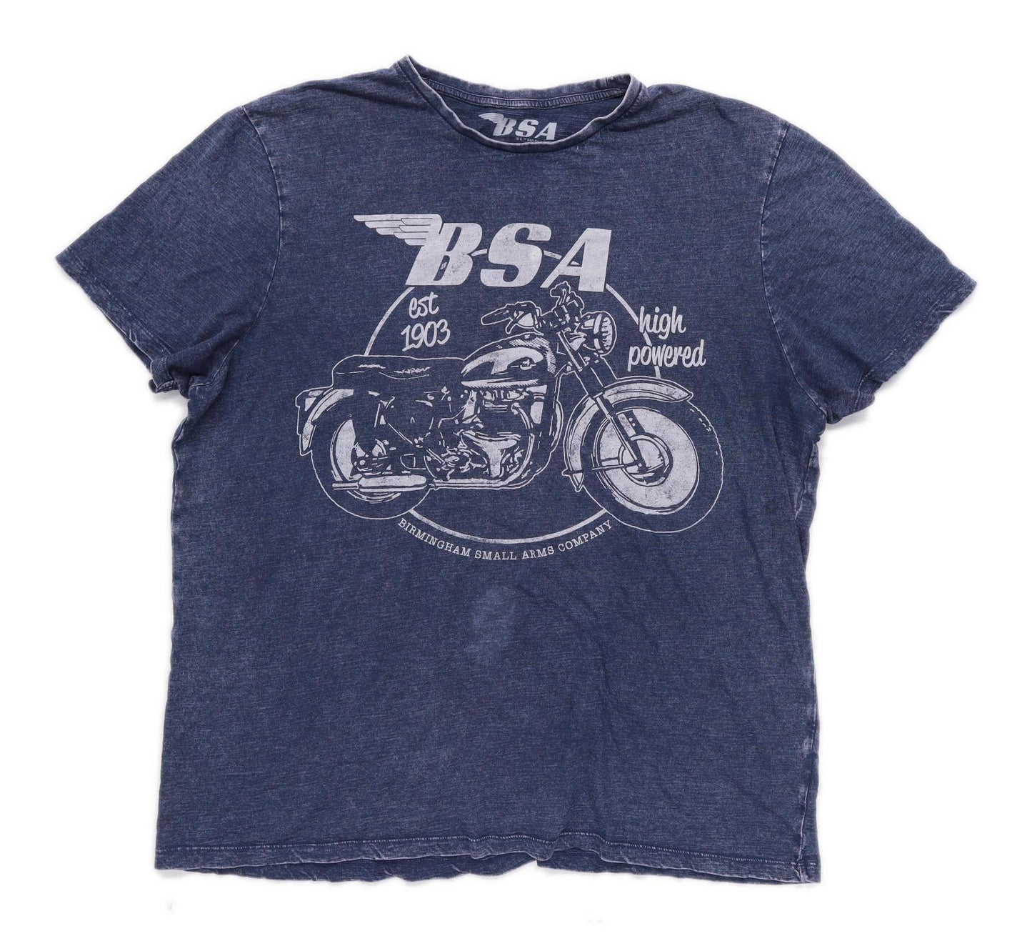 BSA Mens Size 2XL Cotton Blue Top