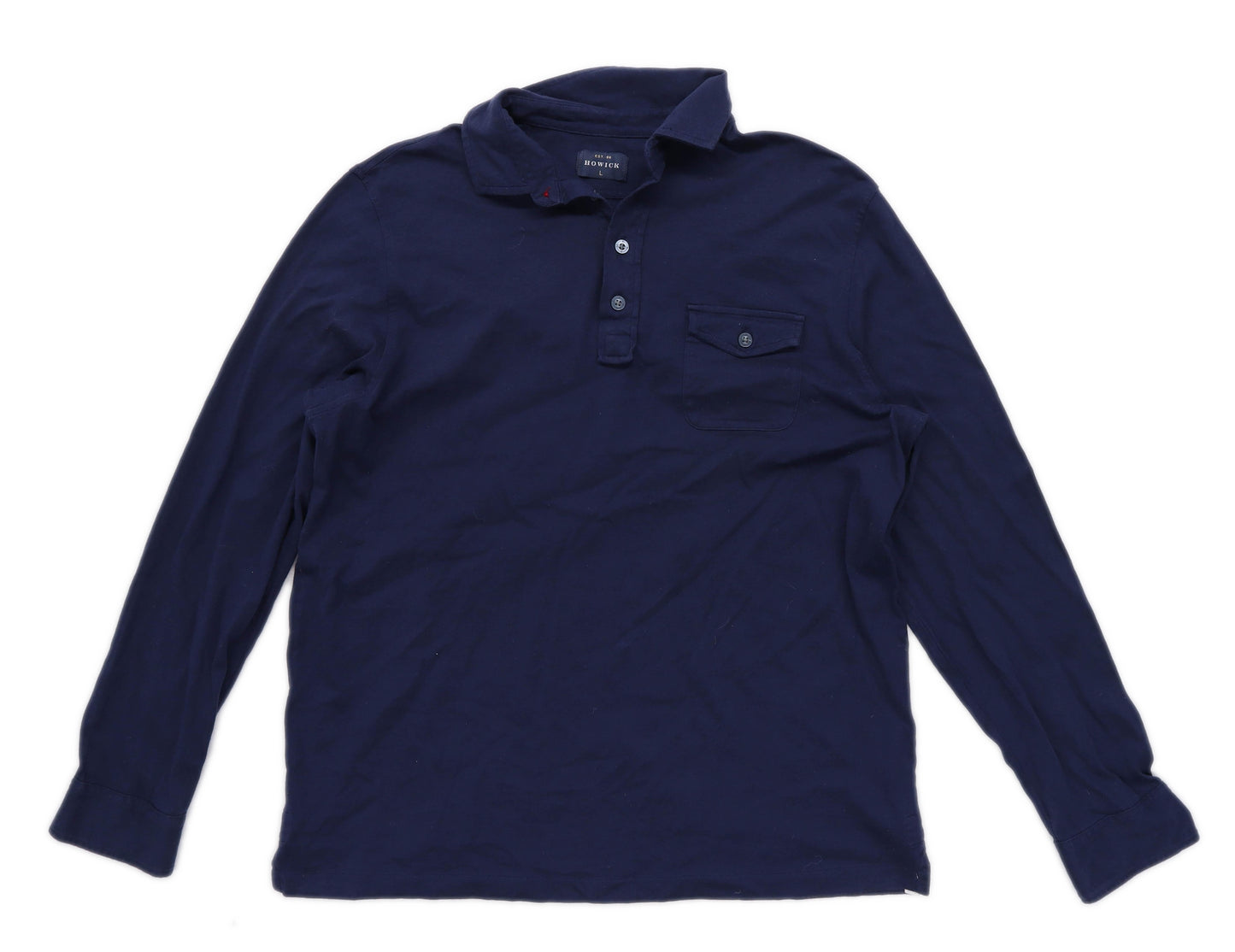 Howick Mens Size L Cotton Blue Top