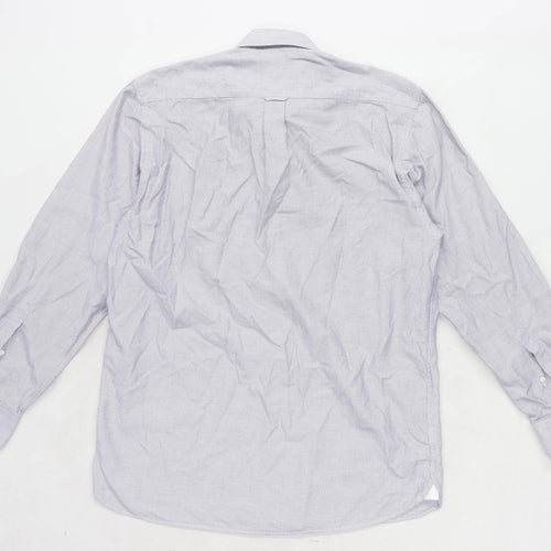 David Howard Mens Size M Cotton Black Formal Shirt