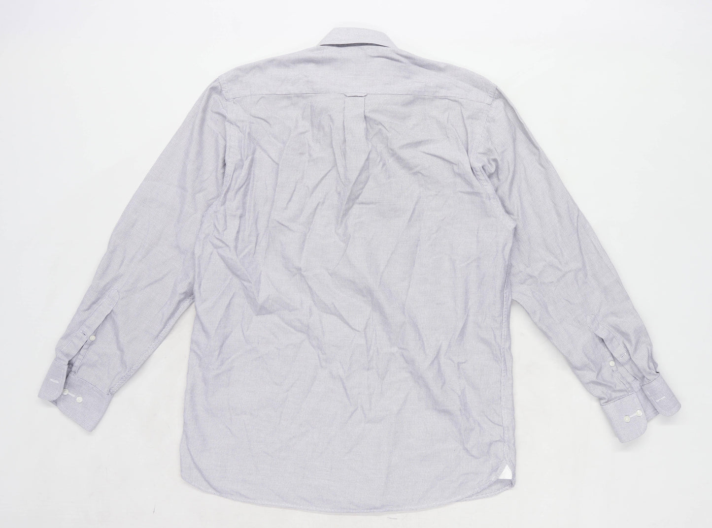 David Howard Mens Size M Cotton Black Formal Shirt